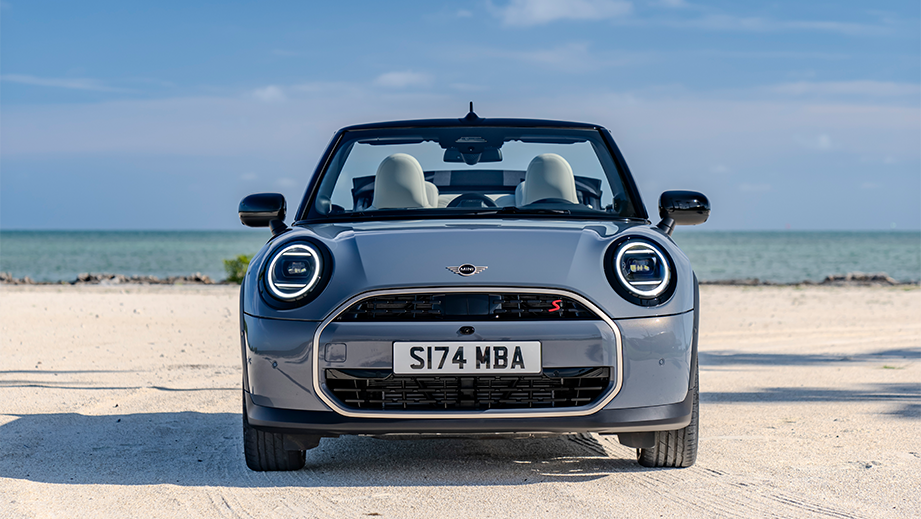 Front view of a Mini Cooper S Convertible