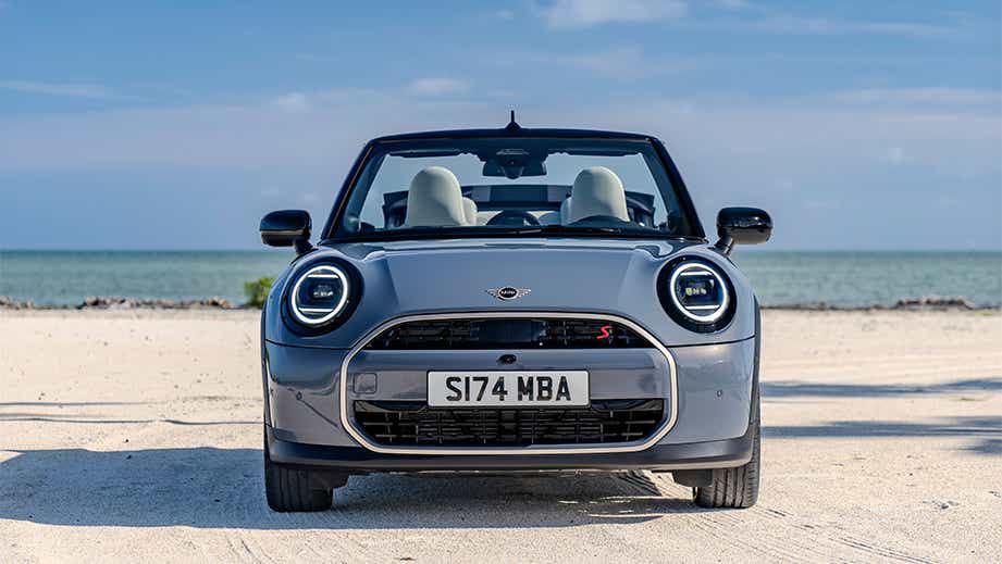 Front view of a Mini Cooper S Convertible