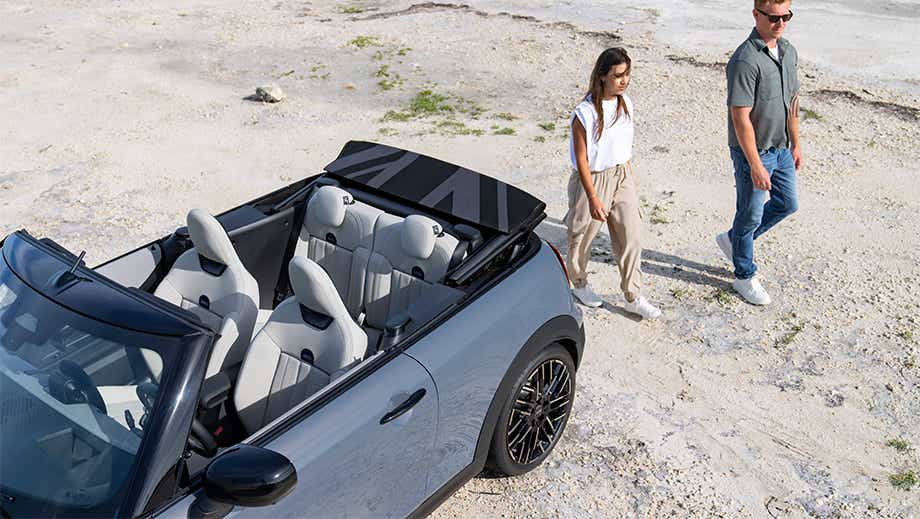 Top view of a Mini Cooper S Convertible