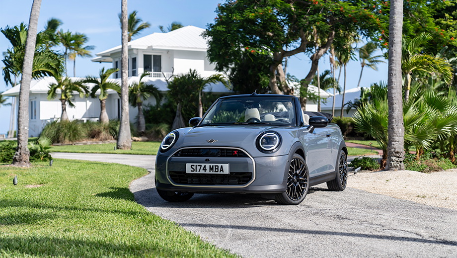 Front view of a Mini Cooper S Convertible