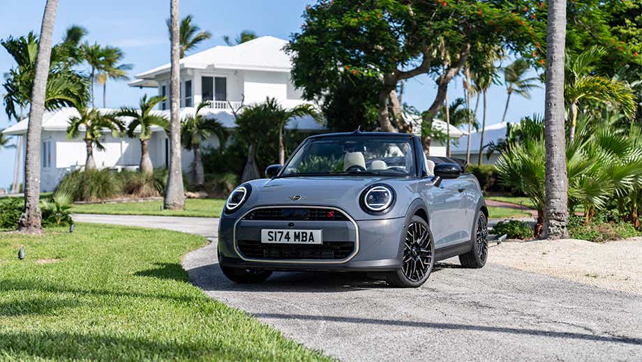 Front view of a Mini Cooper S Convertible