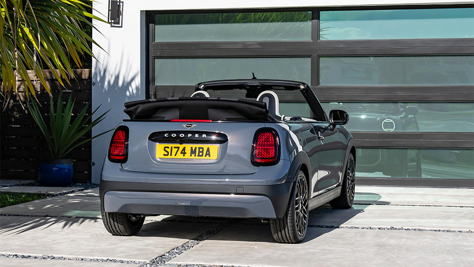 Rear view of a Mini Cooper S Convertible