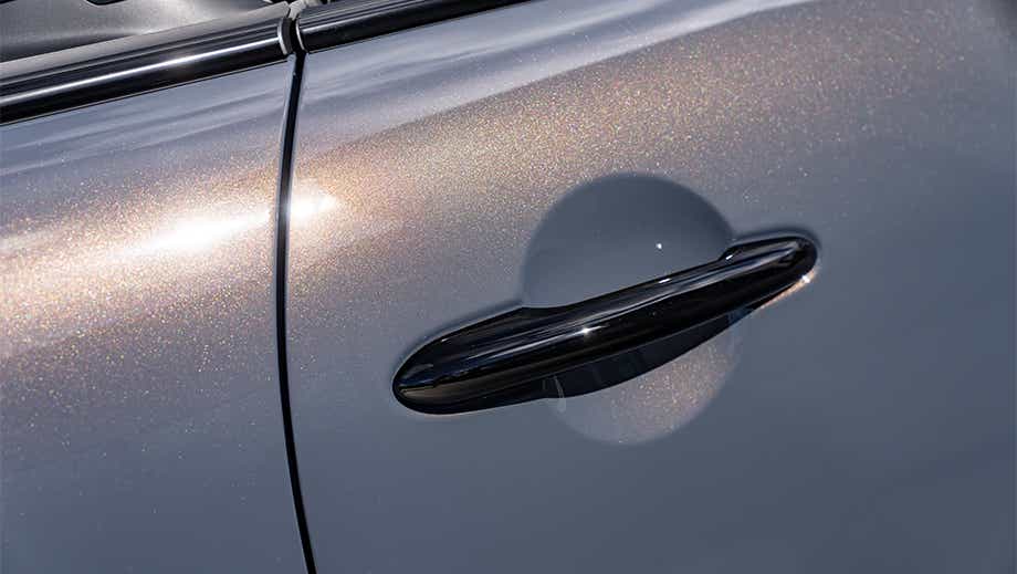 Door handle close-up of a Mini Cooper S Convertible