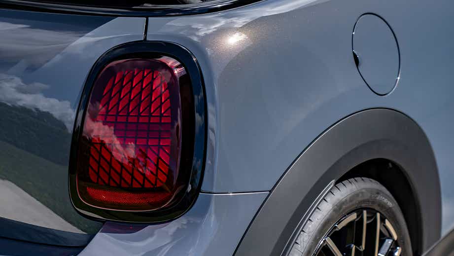 Rear taillight close-up of a Mini Cooper S Convertible