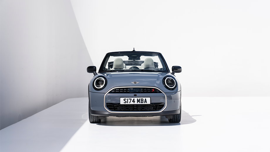 Front view of a Mini Cooper S Convertible