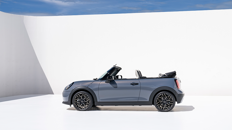 Side view of a Mini Cooper S Convertible