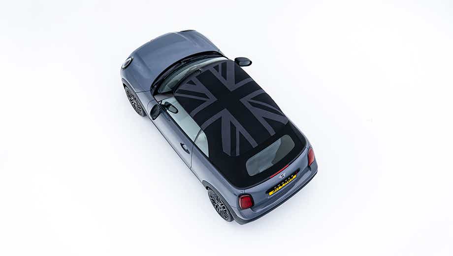 Top view of a Mini Cooper S Convertible