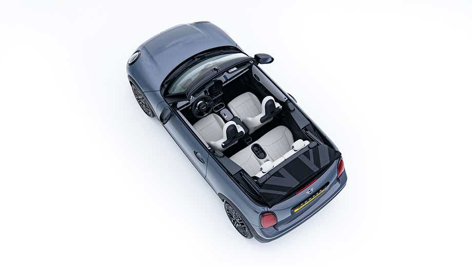 Top view of a Mini Cooper S Convertible