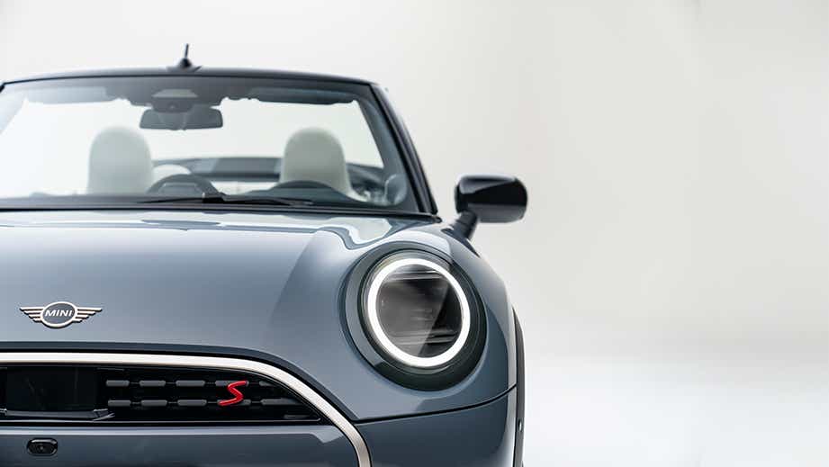 Front view of a Mini Cooper S Convertible