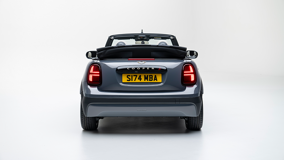 Rear view of a Mini Cooper S Convertible