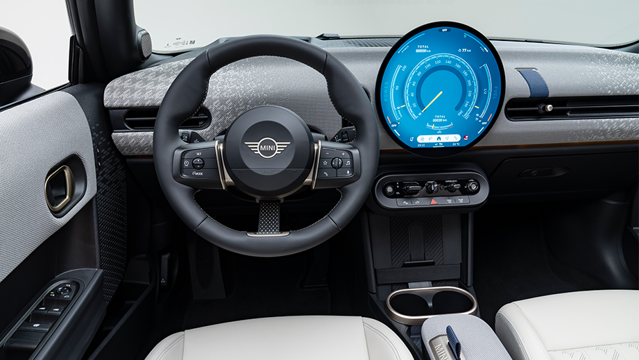 Interior dashboard of a Mini Cooper S Convertible