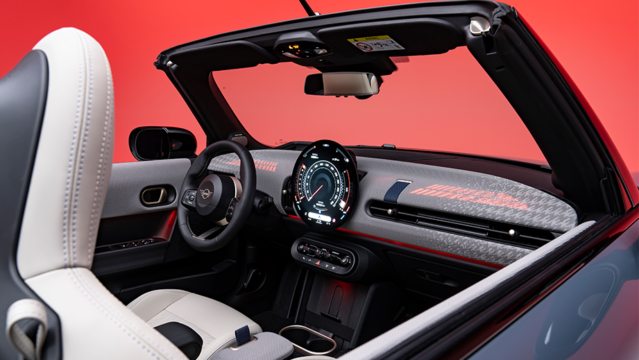 Interior dashboard of a Mini Cooper S Convertible