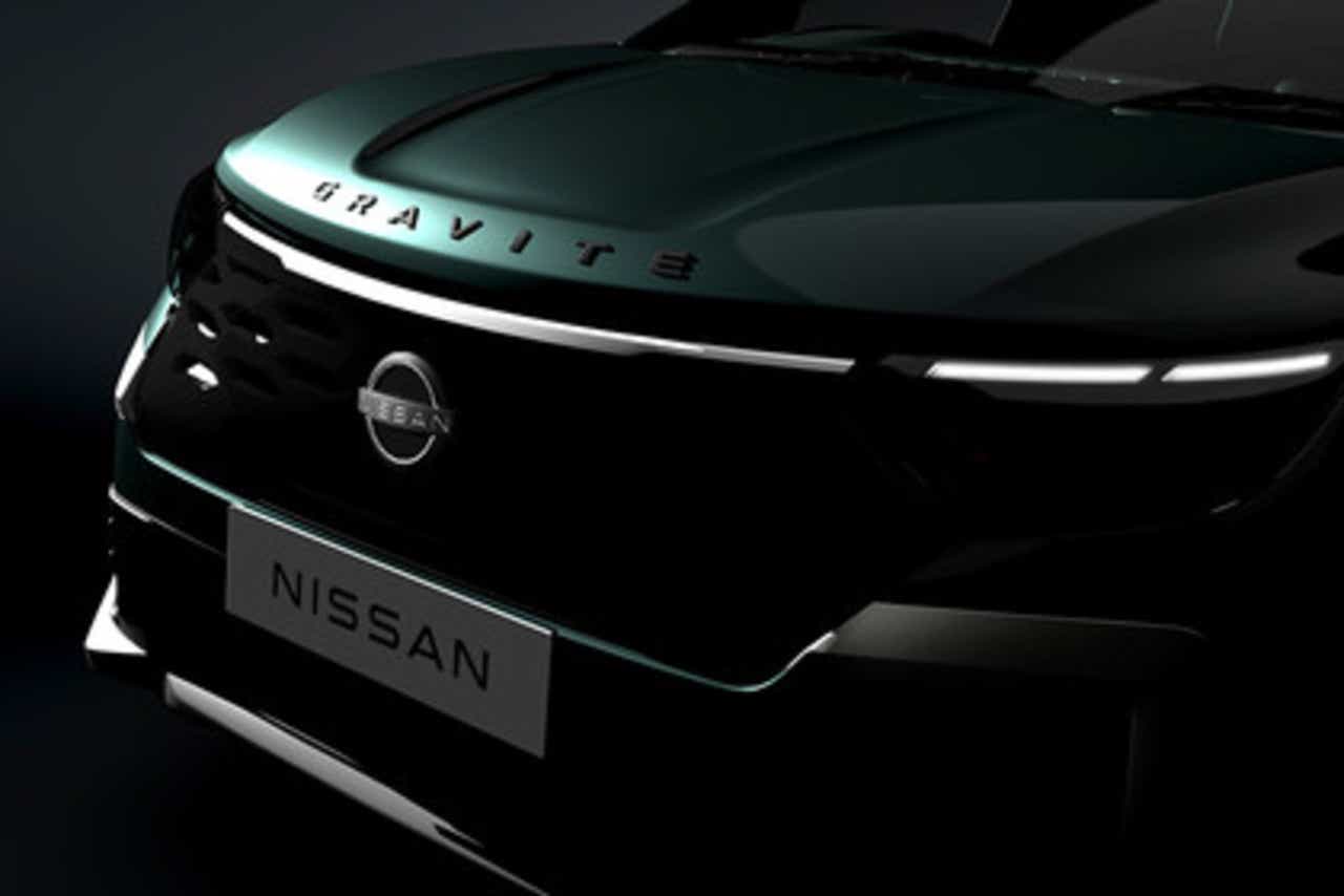 Front view of Nissan Gravite