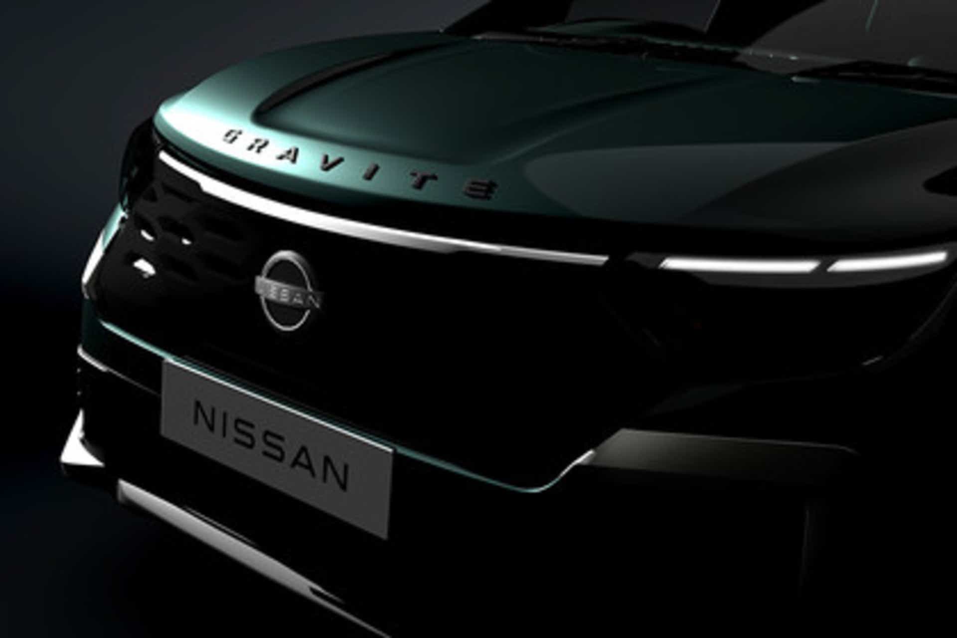 Front view of Nissan Gravite