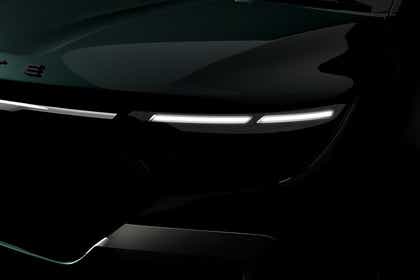 Headlight close-up of Nissan Gravite