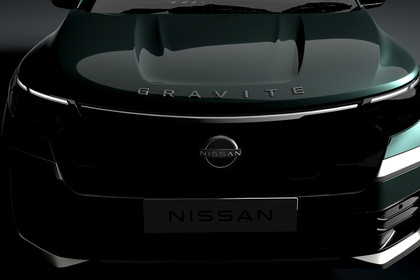 Front view of Nissan Gravite