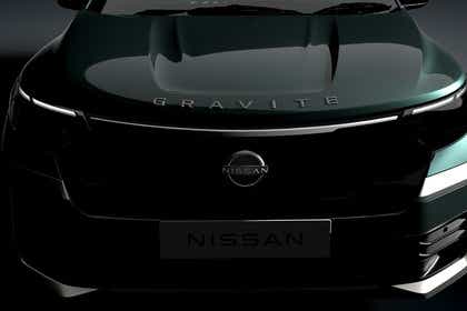 Front view of Nissan Gravite