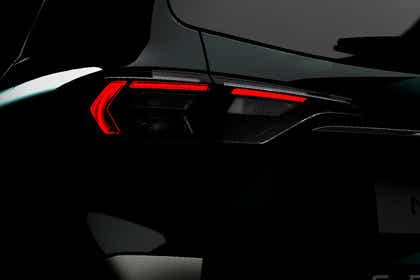 Taillight close-up of Nissan Gravite