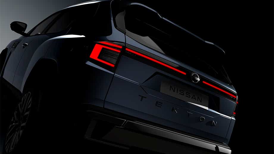 Rear view of Nissan Tekton