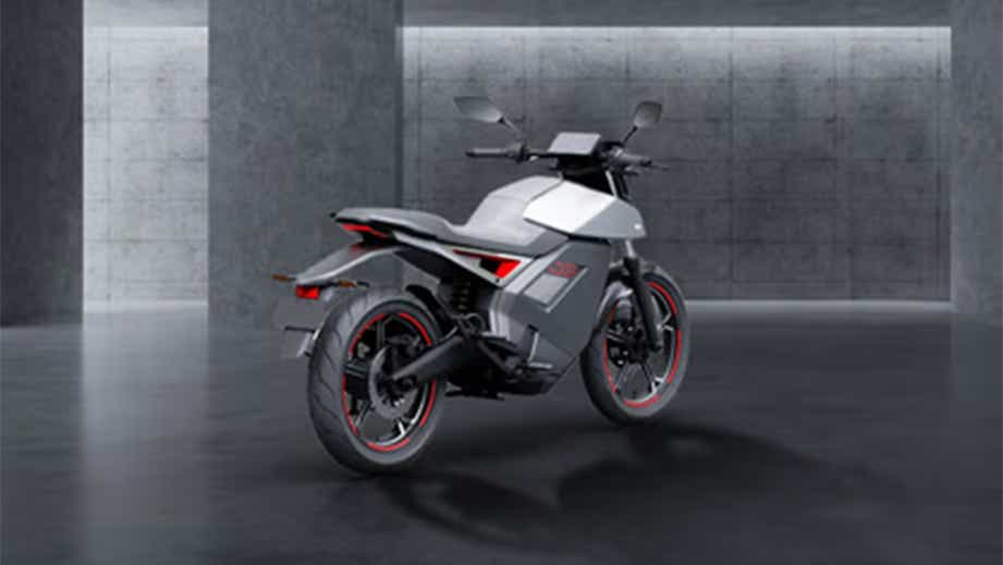 Rear three-quarter view of a standard Ola Ola-Roadster