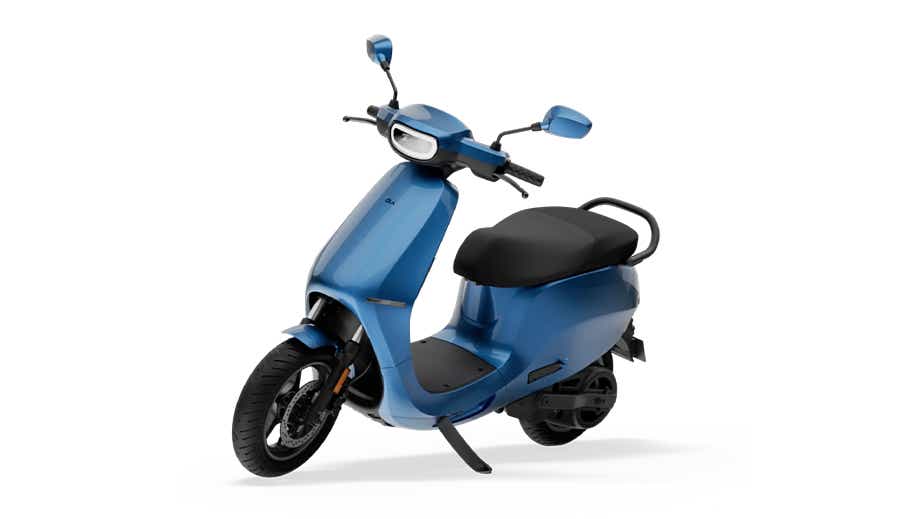 Front three-quarter view of OLA S1 Pro Plus