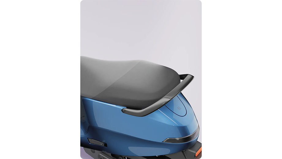 Rear seat and tail view of OLA S1 Pro Plus