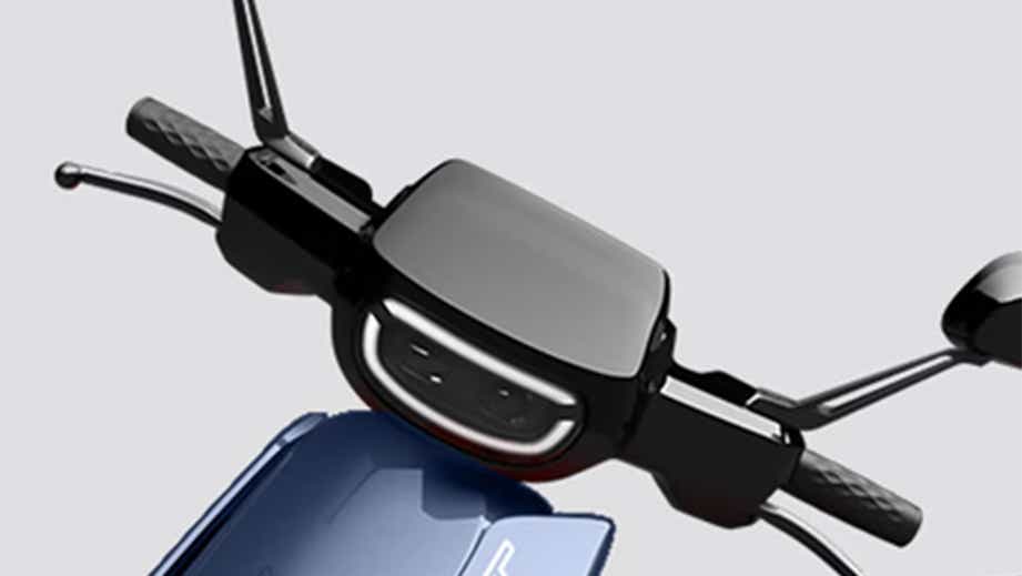 Handlebar and headlight section of OLA S1 Pro Sport