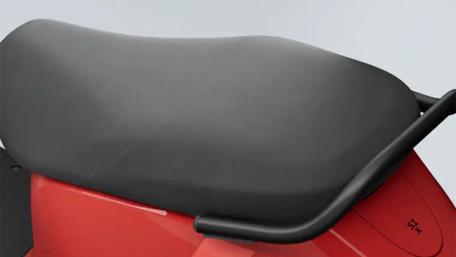 Seat close-up of OLA S1X Plus