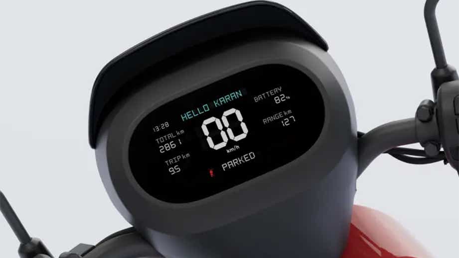 Instrument cluster of OLA S1X Plus