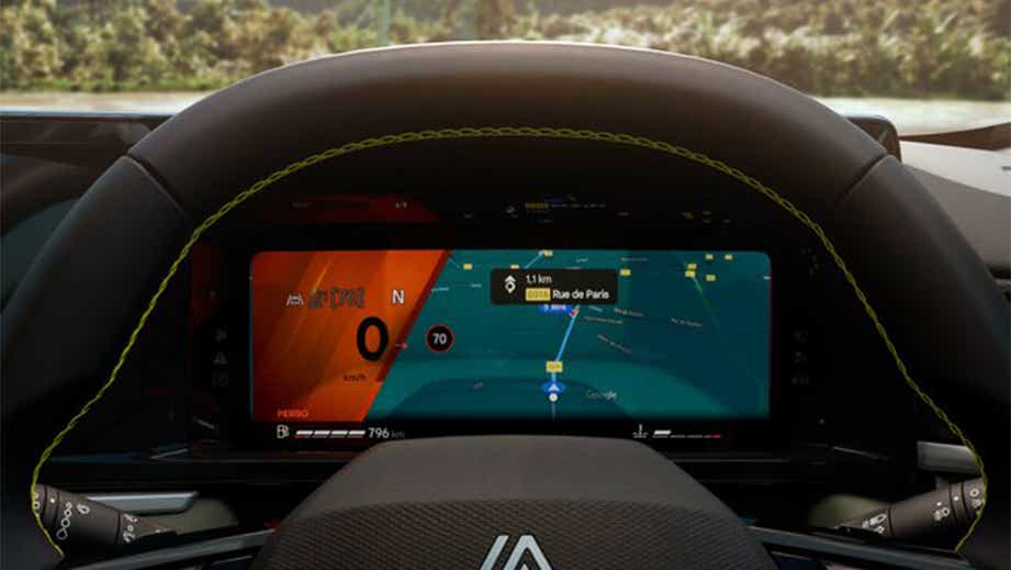 Instrument cluster of Renault Duster