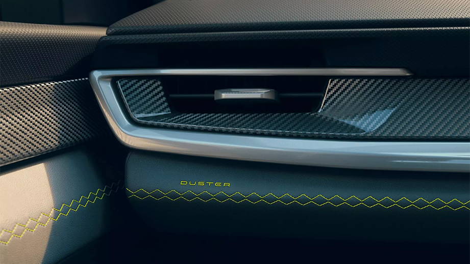 Dashboard close-up of Renault Duster