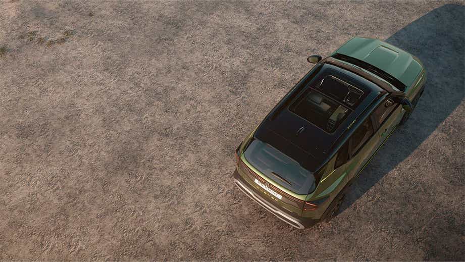 Top view of Renault Duster