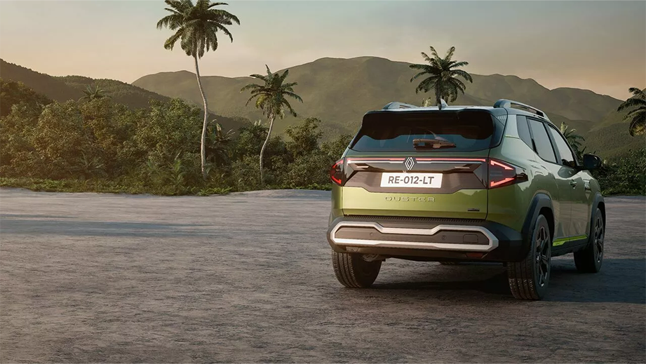 Rear view of Renault Duster