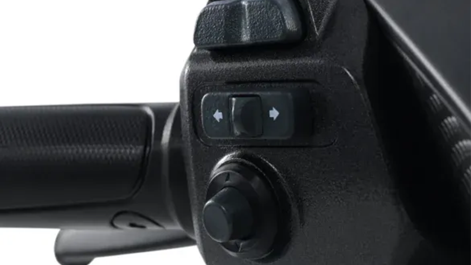 Handlebar control close-up of Simple Energy One Gen 2