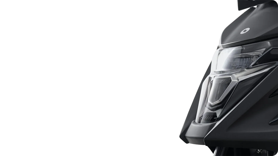 Front headlight view of a Simple Energy One S Gen 2