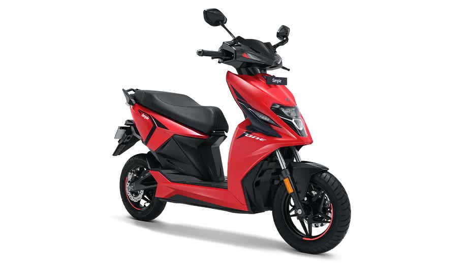 Front three-quarter view of Simple Energy One S Gen 2