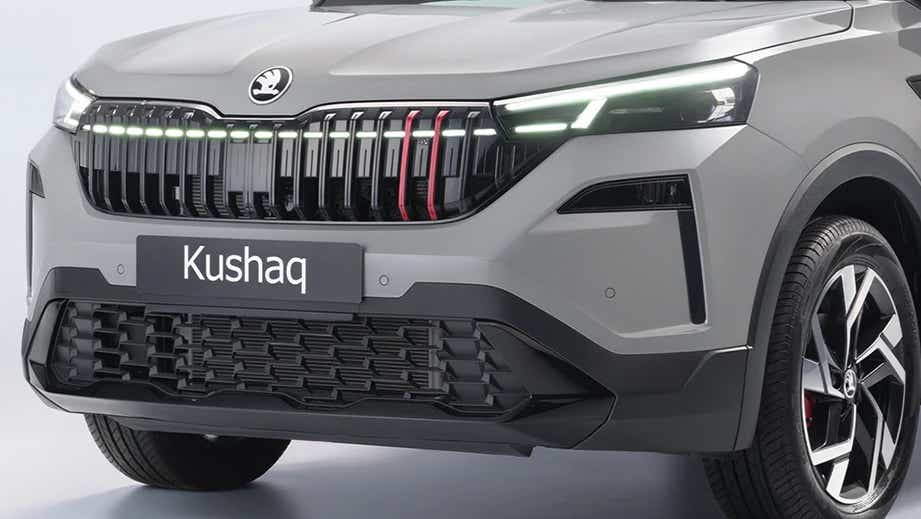 Front view of Skoda Kushaq