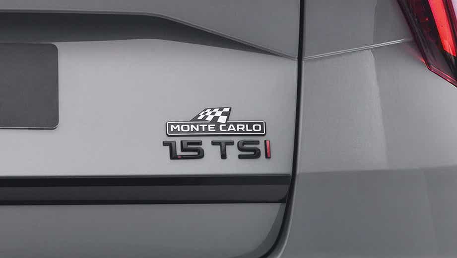 Rear badge view of Skoda Kushaq