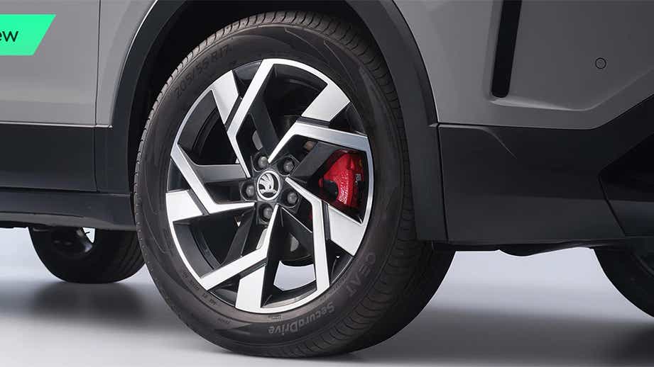 Alloy wheel of Skoda Kushaq Facelift