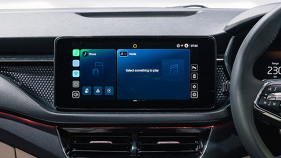 Infotainment display of Skoda Kushaq