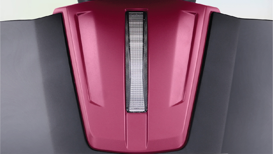 Close-up of front panel of Suzuki E-Access