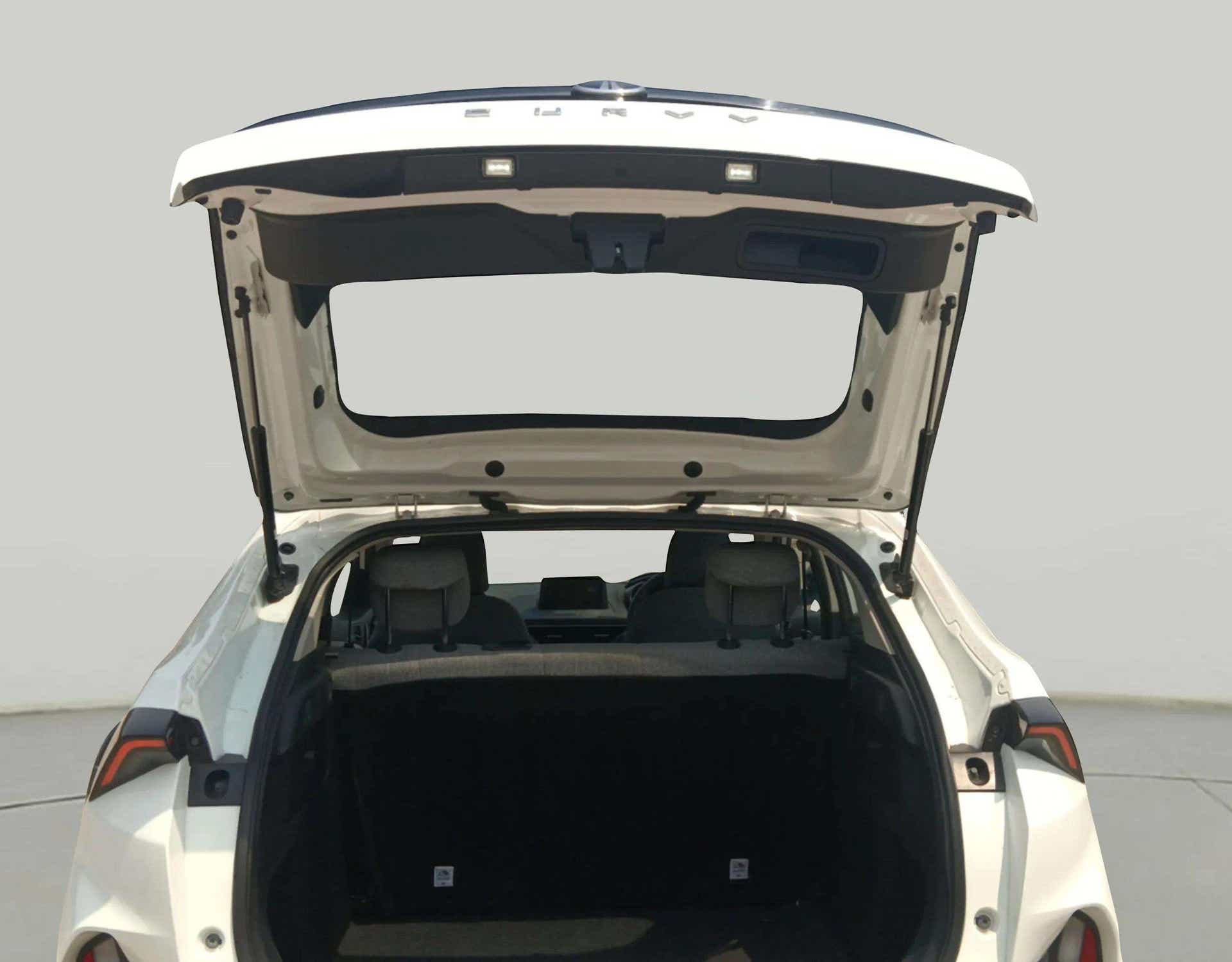 Boot space view of a Tata Curvv