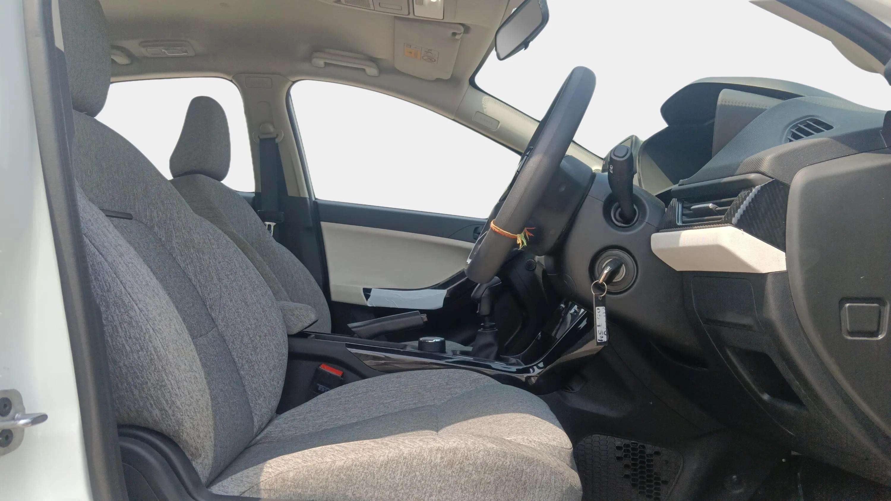 Interior cabin front seat and dashboard of a Tata Curvv
