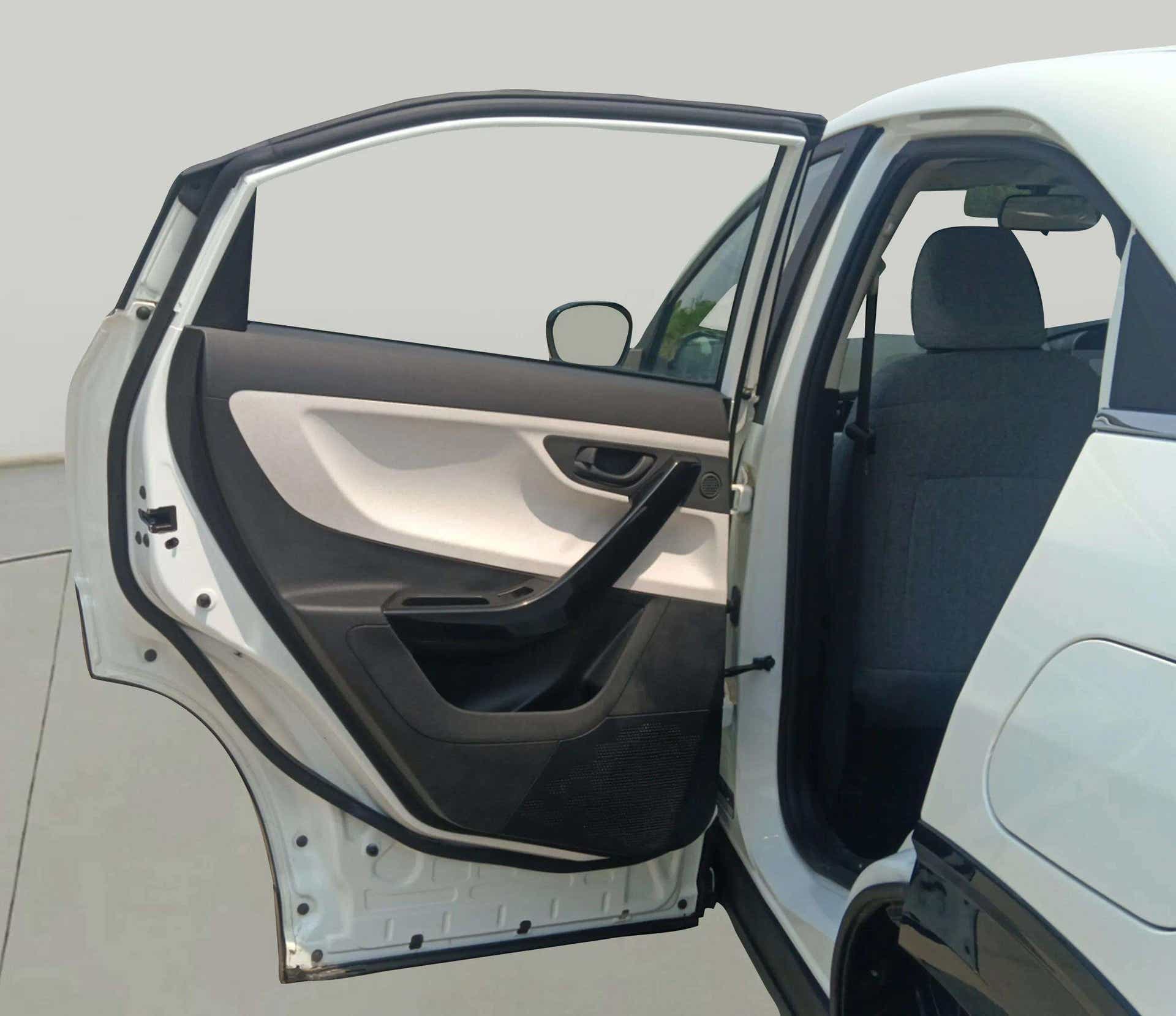 Rear door open view of a Tata Curvv