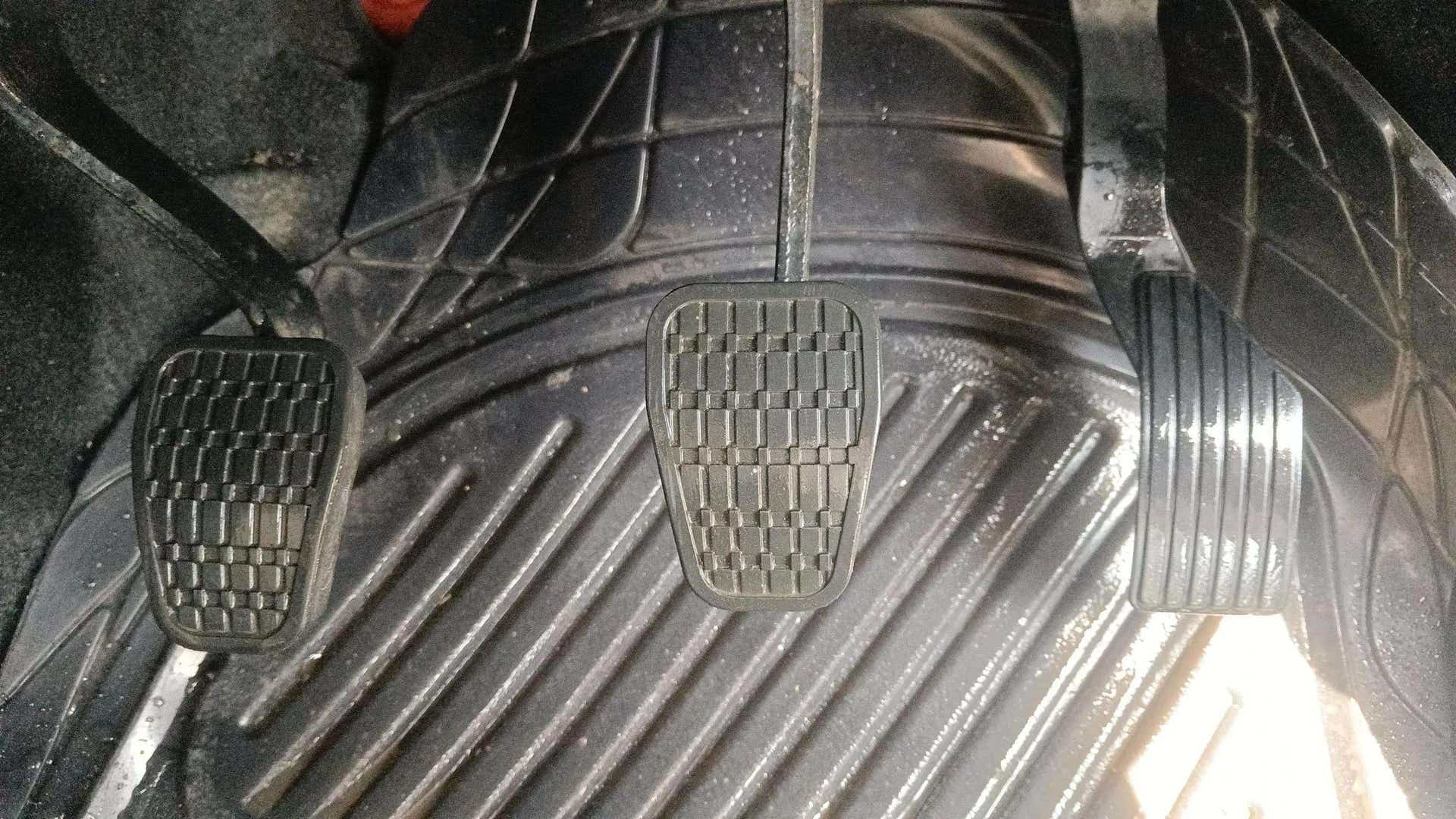 Foot pedals of a Tata Curvv