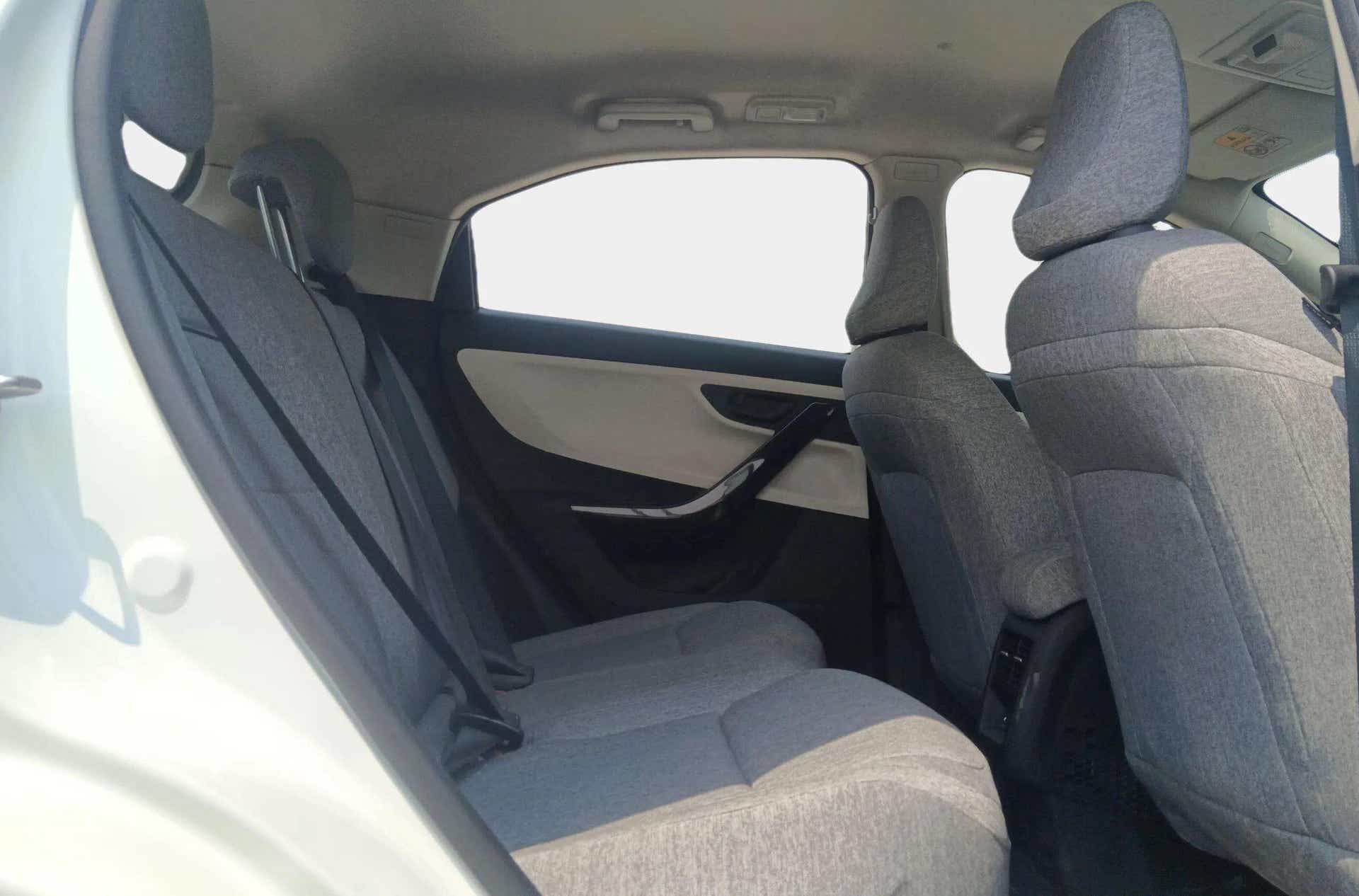 Rear seat view of a Tata Curvv