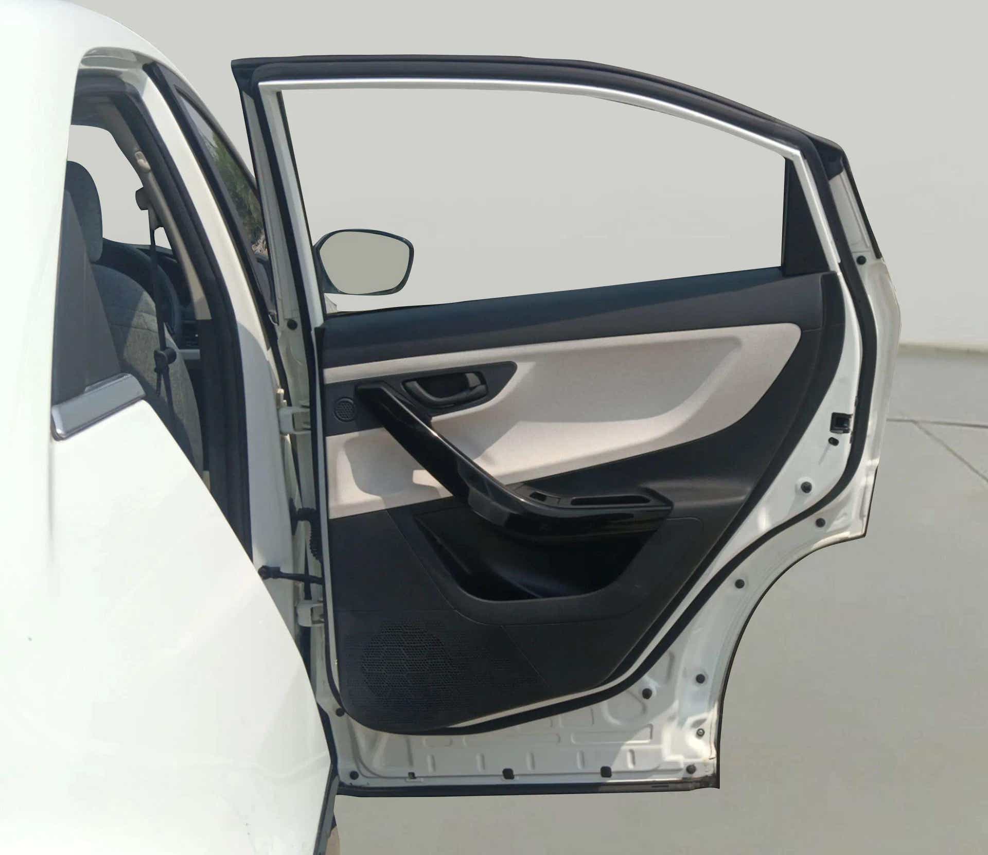 Rear door interior of a Tata Curvv