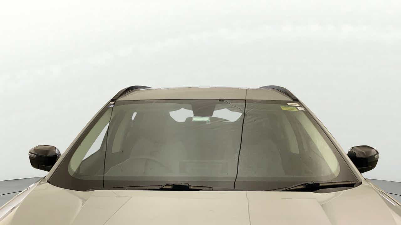 Front windshield view of a Tata Harrier