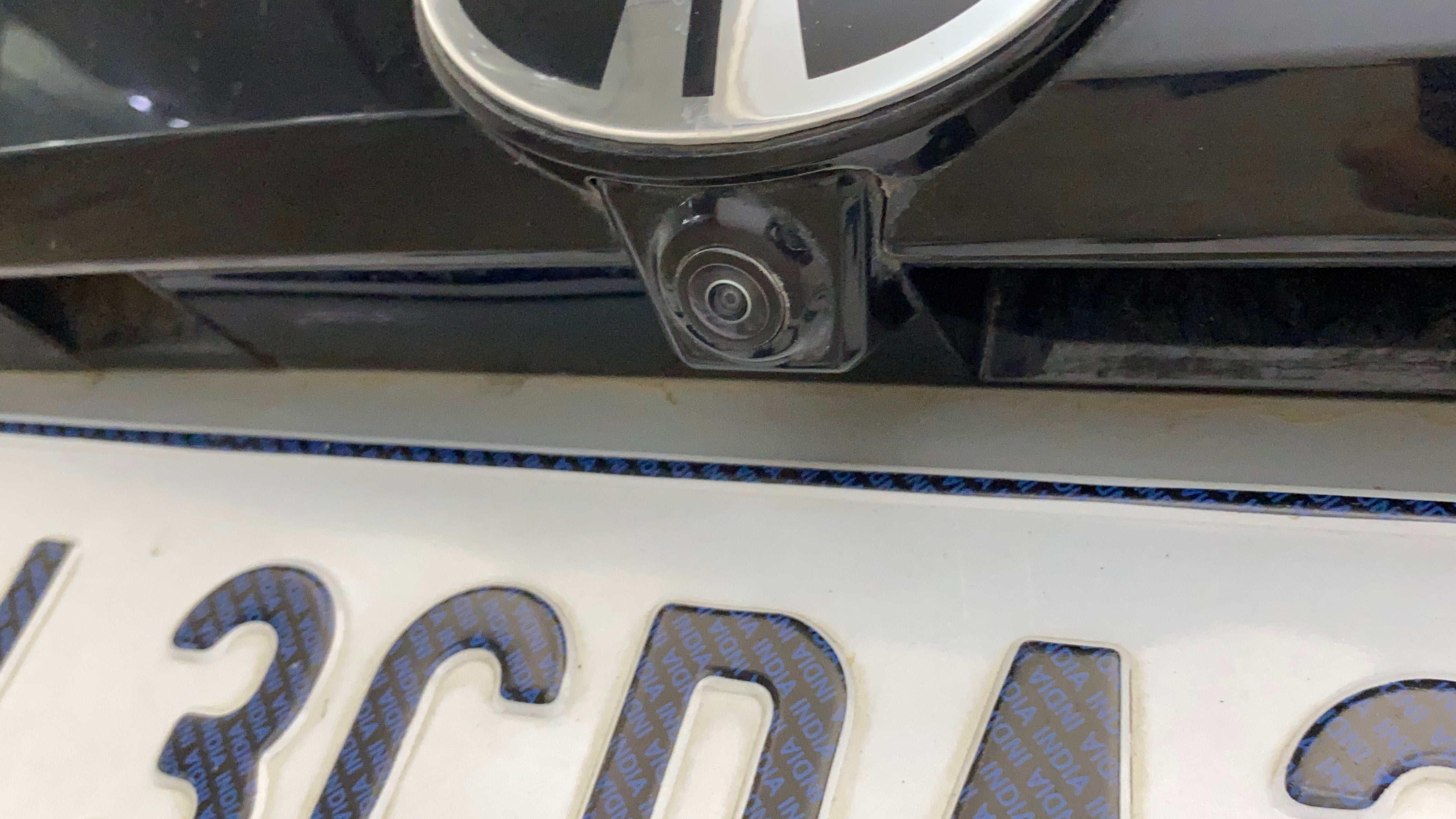 Front camera close-up of a Tata Harrier