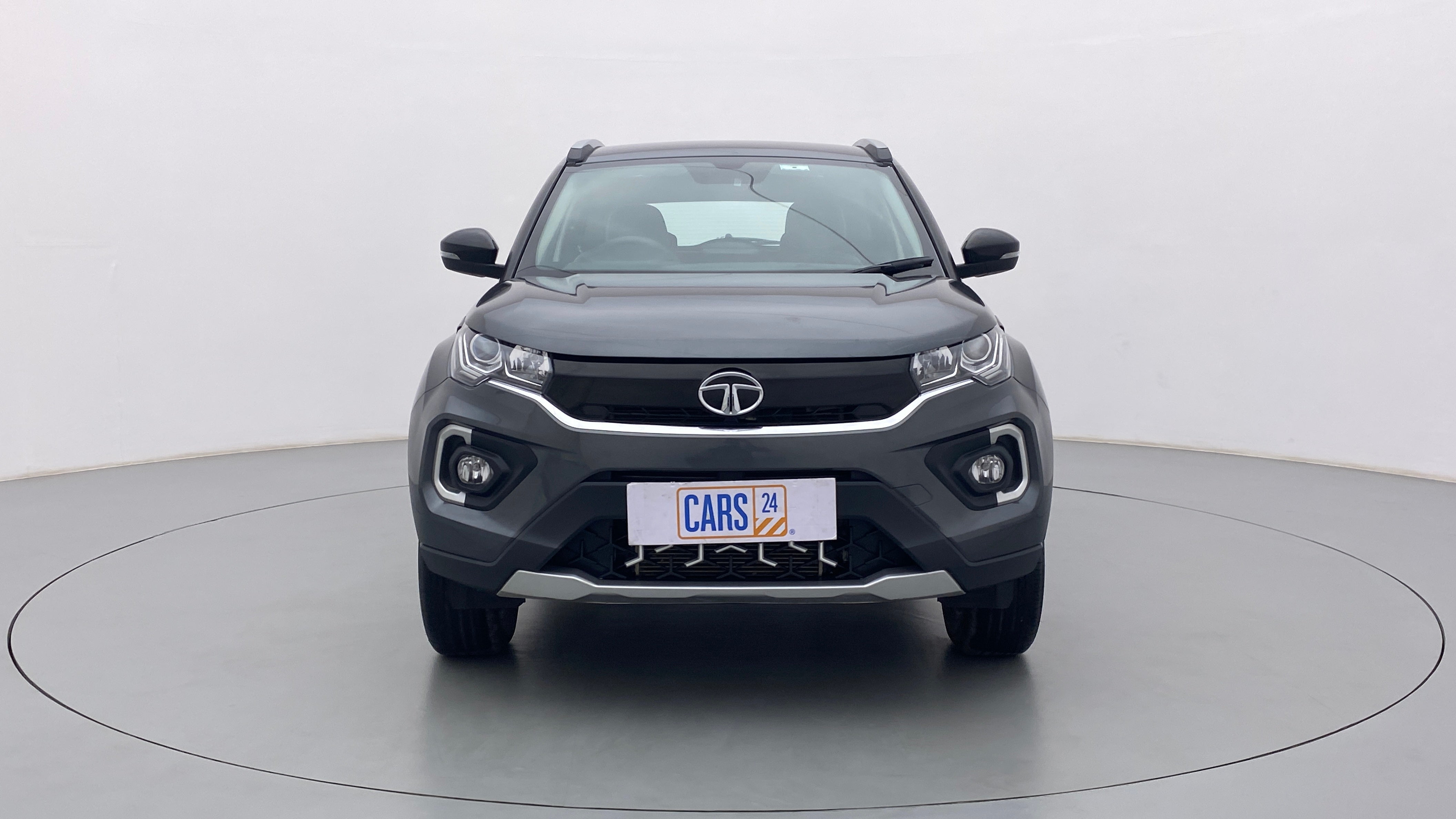 Front view of a Tata Nexon 2017-2023